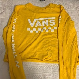 yellow vans long sleeve